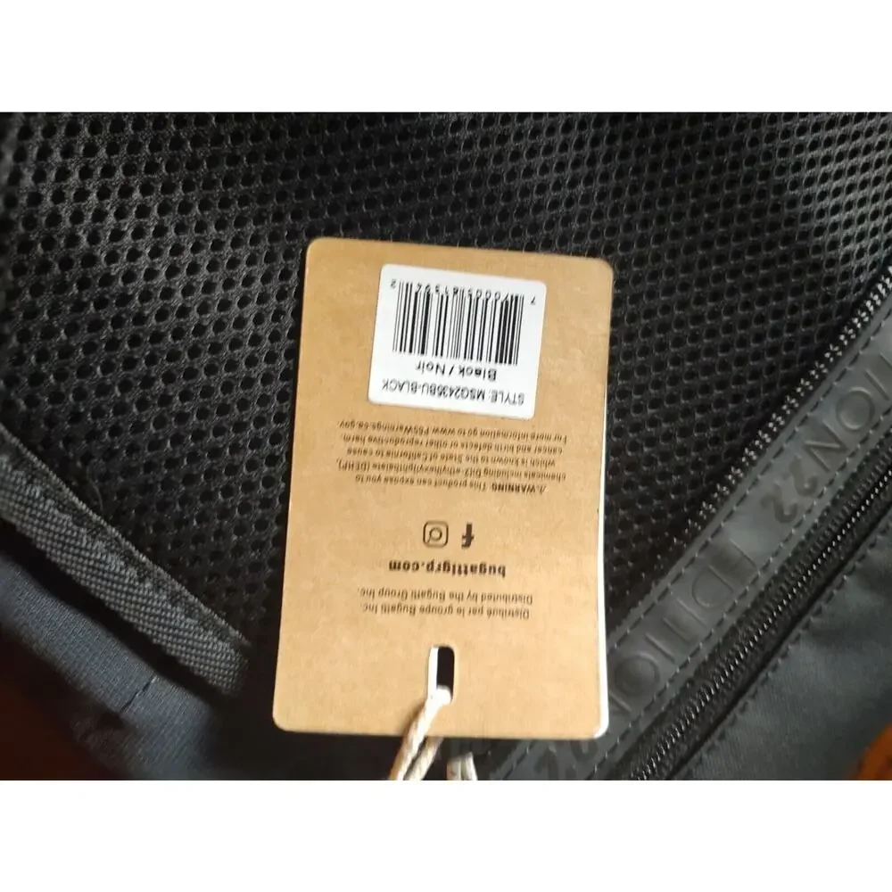 NEW BUGATTI Black Briefcase‎ Laptop Work Bag NWT